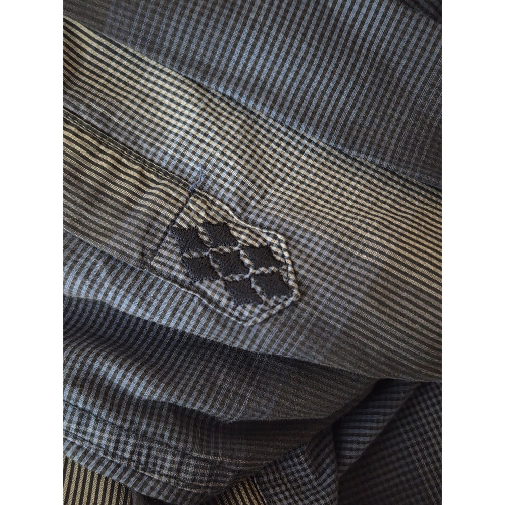 7Diamonds long sleeved shirt Men's size XXL Button up Flip Cuff Contrast Multi - Picture 8 of 9